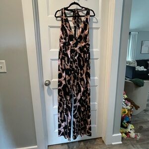 DVF x Target leopard print jumpsuit